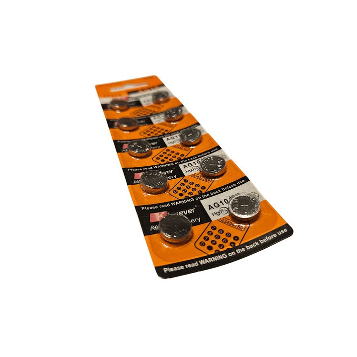 Pack 10 Pilas AG10 3