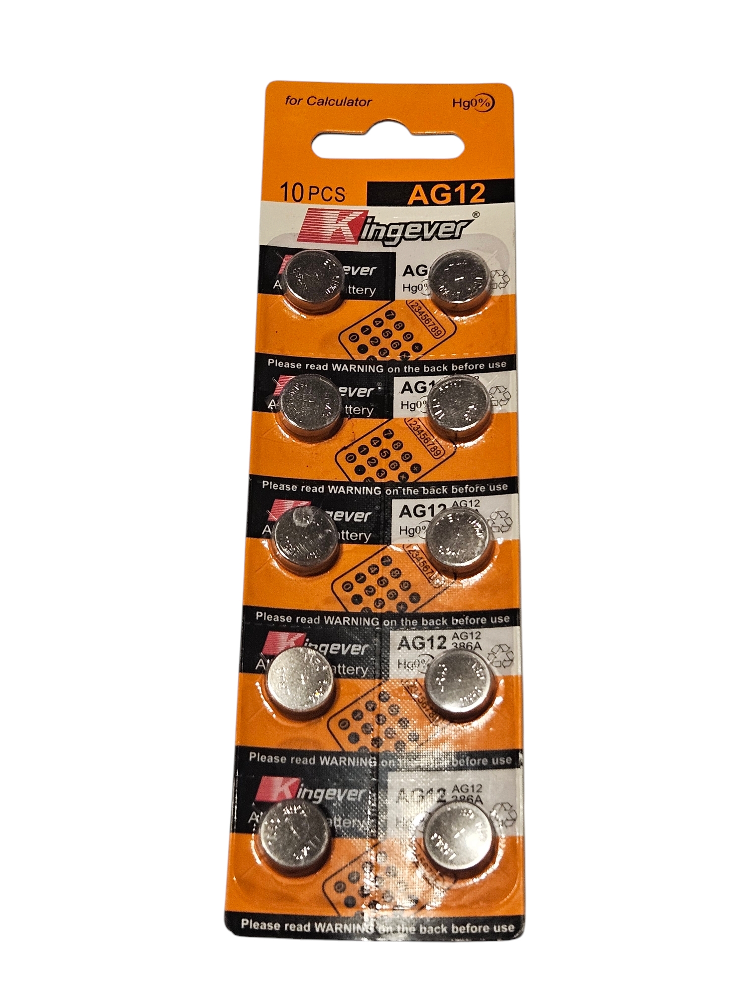 Pack 10 Pilas AG12