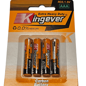 Pack 4 Pilas AAA Kingever