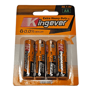 Pack 4 Pilas AA Kingever