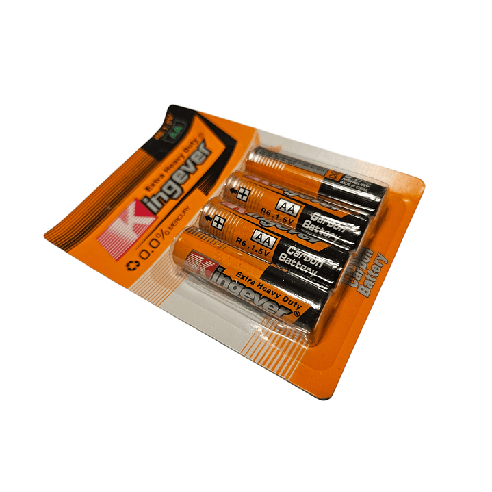 Pack 4 Pilas AA Kingever 3