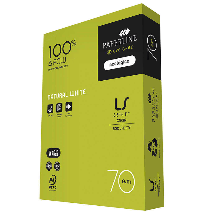Resma de papel Tamaño Carta Paperline Eye Care 1