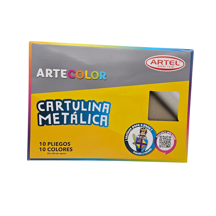 Block Cartulina Metálica Artel 26x36cm 1