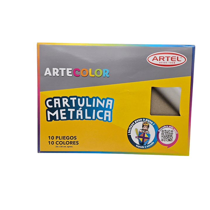 Block Cartulina Metálica Artel 26x36cm 2