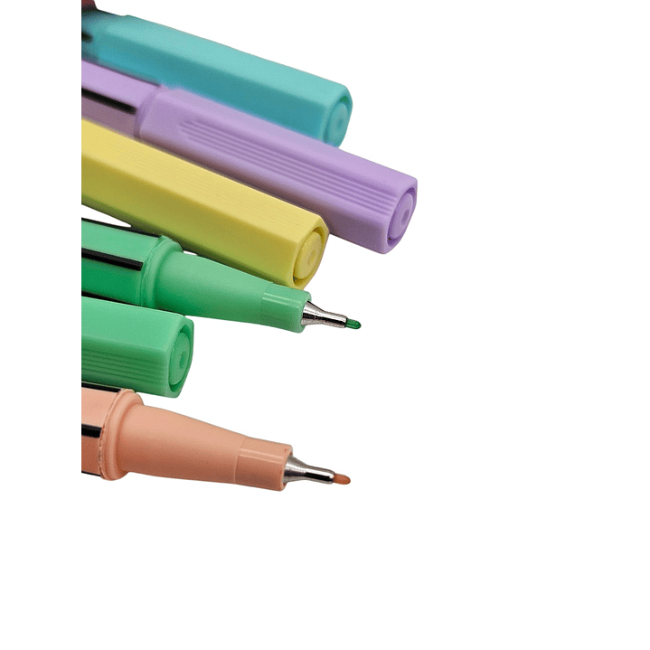 Marcadores Fineliner 6 Colores Pasteles Artel 3