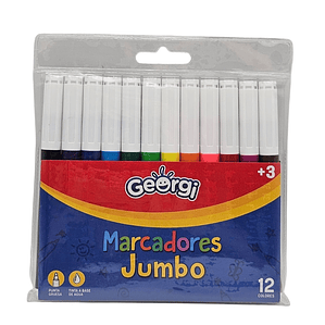 Marcadores Jumbo 12 Colores Georgi