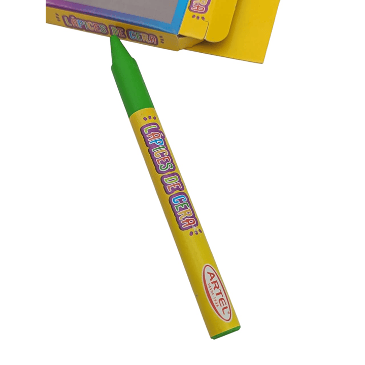 Lápices de Cera 12 Colores Artel 4