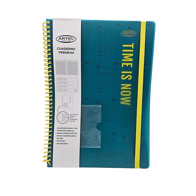 Cuaderno Premium Time Is Now Tapa Blanda Artel 