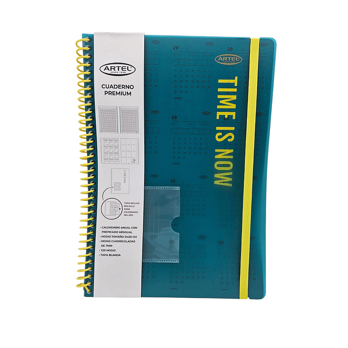 Cuaderno Premium Time Is Now Tapa Blanda Artel  1