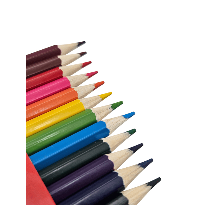 Lápices 12 Colores Largos Hexagonal Georgi 4