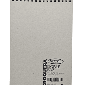 Croquera Tamaño Oficio Doble Faz Artel