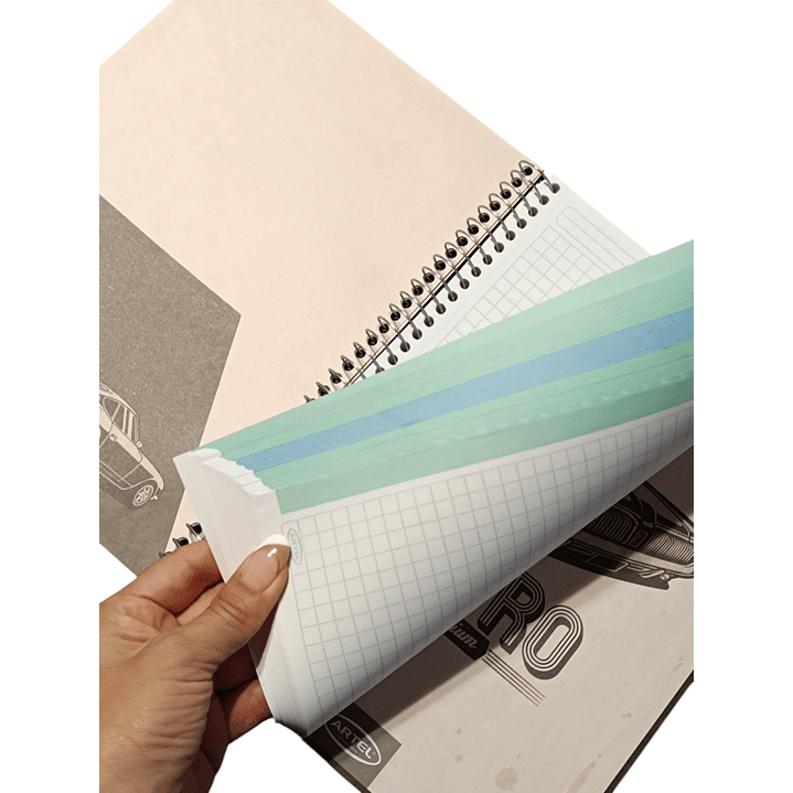 Cuaderno 3 Materias RETRO PREMIUM Artel 5