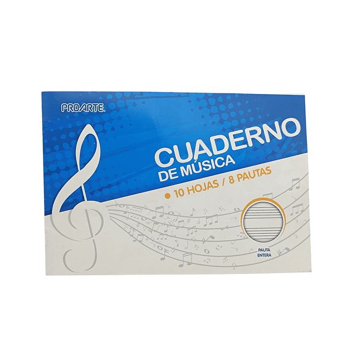 Cuaderno de Musica Pauta Entera 1