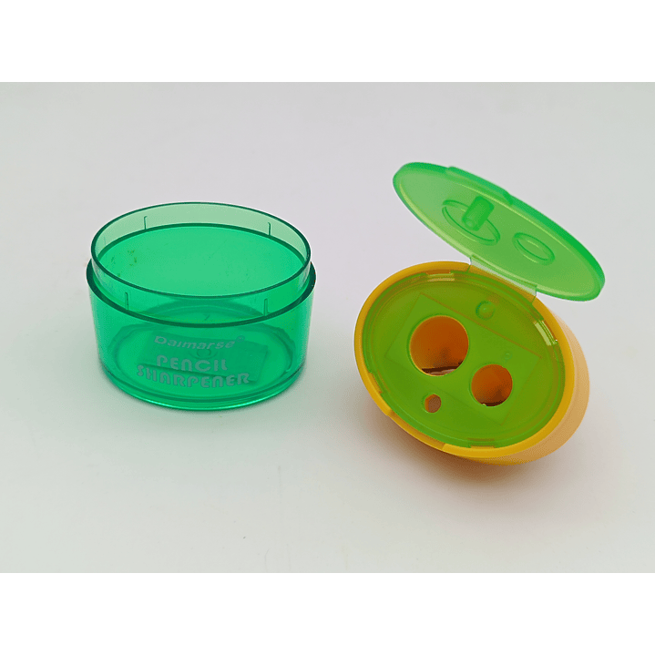 Sacapuntas Basurero Doble con Tapa 3