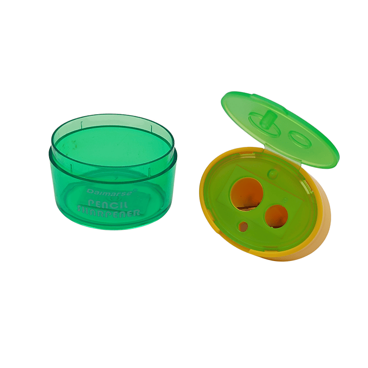 Sacapuntas Basurero Doble con Tapa 4