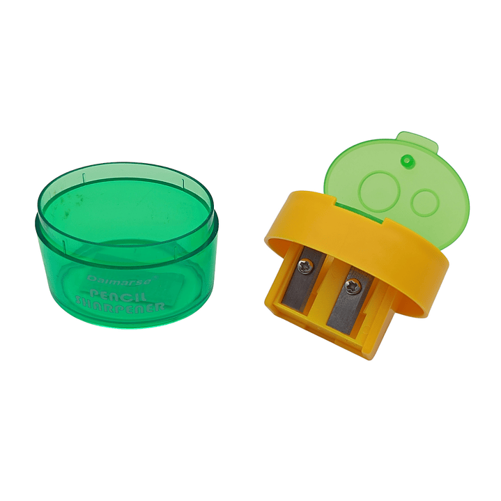 Sacapuntas Basurero Doble con Tapa 5