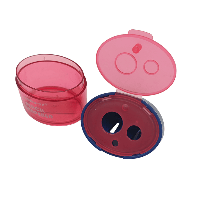 Sacapuntas Basurero Doble con Tapa 8
