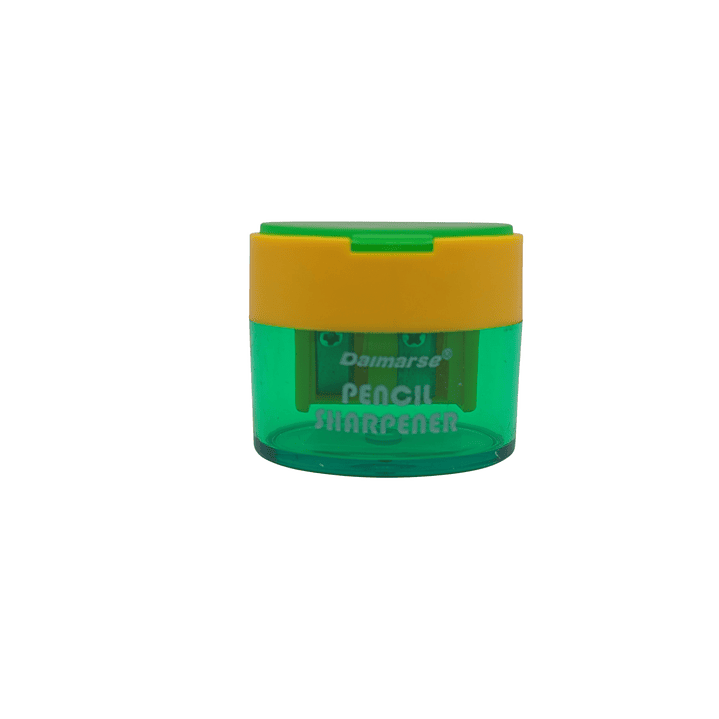 Sacapuntas Basurero Doble con Tapa 13