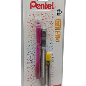 Set Portamina 0.9 + Goma + Minas Pentel