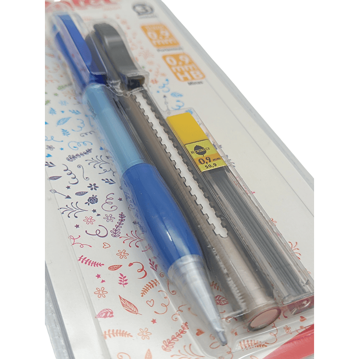 Set Portamina 0.9 + Goma + Minas Pentel 6