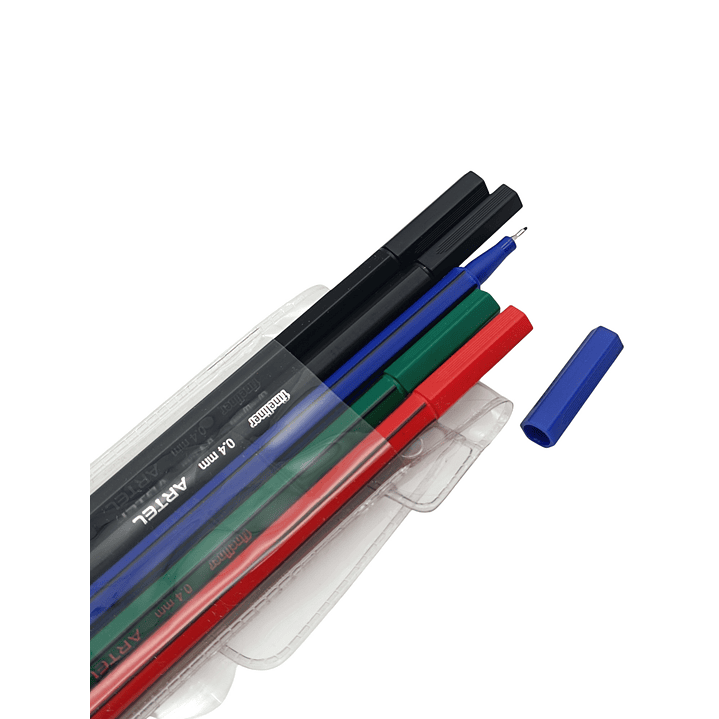 Marcadores Fineliner 5 Colores Clasico Artel 2