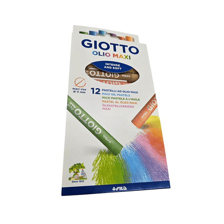 Giotto Olio Maxi 12 Colores 2