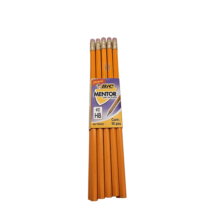 Lapiz Grafito con goma Bic Mentor unidad 4