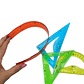 Set Reglas Geometricas Colores Flexibles - Miniatura 3