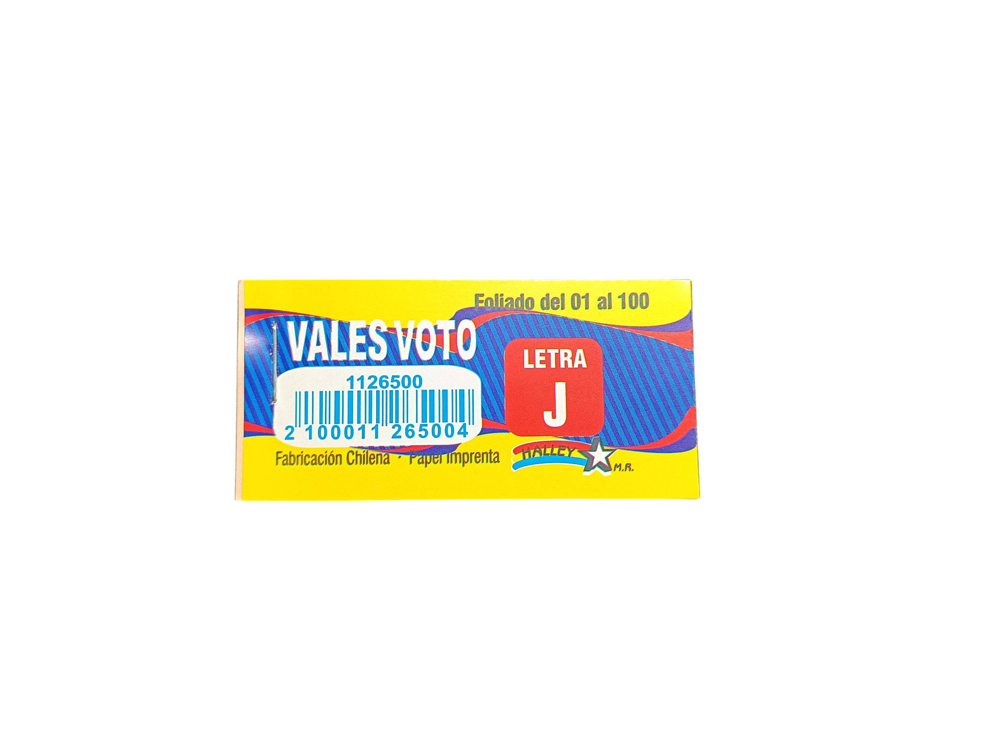 Talonario Voto Halley
