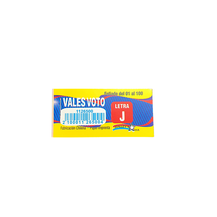  Talonario Voto Halley  1