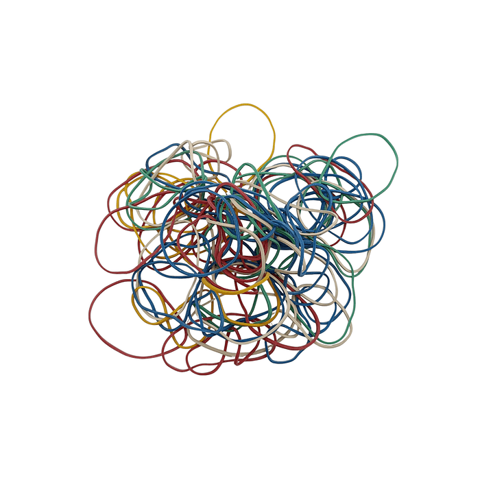 Bolasa Elastico Billete 1/2 Kilo Colores 3