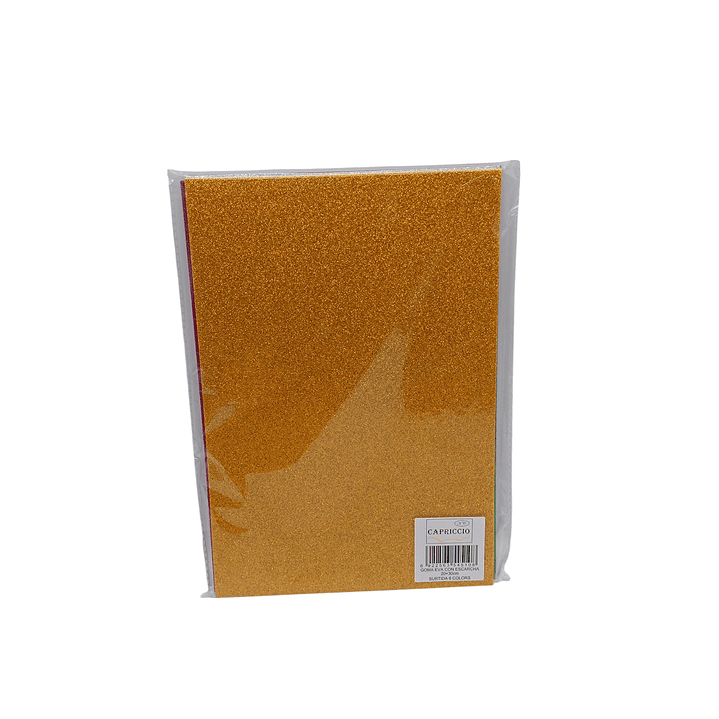 Pack 6 Goma Eva Glitter Surtida 1