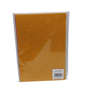 Pack 6 Goma Eva Glitter Surtida