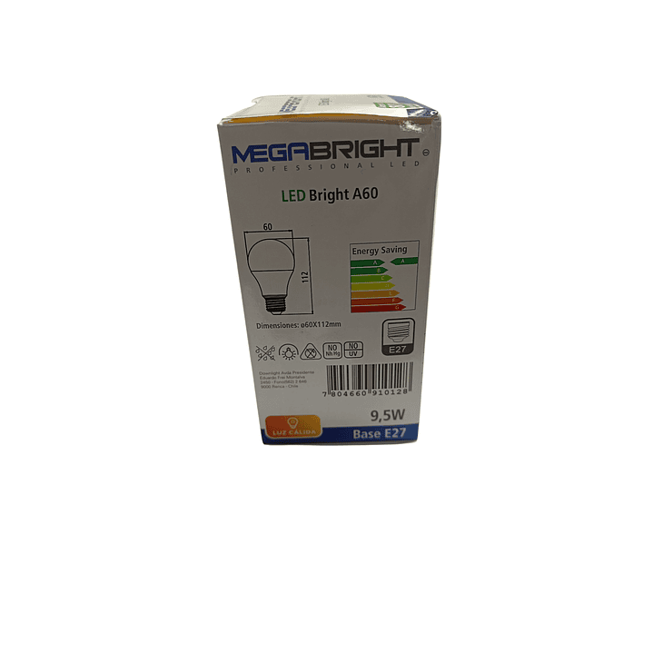 Ampolleta 9,5w Megabright luz Calida 2