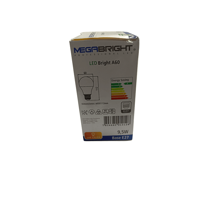 Ampolleta 9,5w Megabright luz Calida 4
