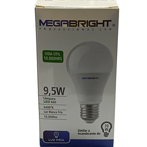 Ampolleta 9,5w Megabright luz Fria