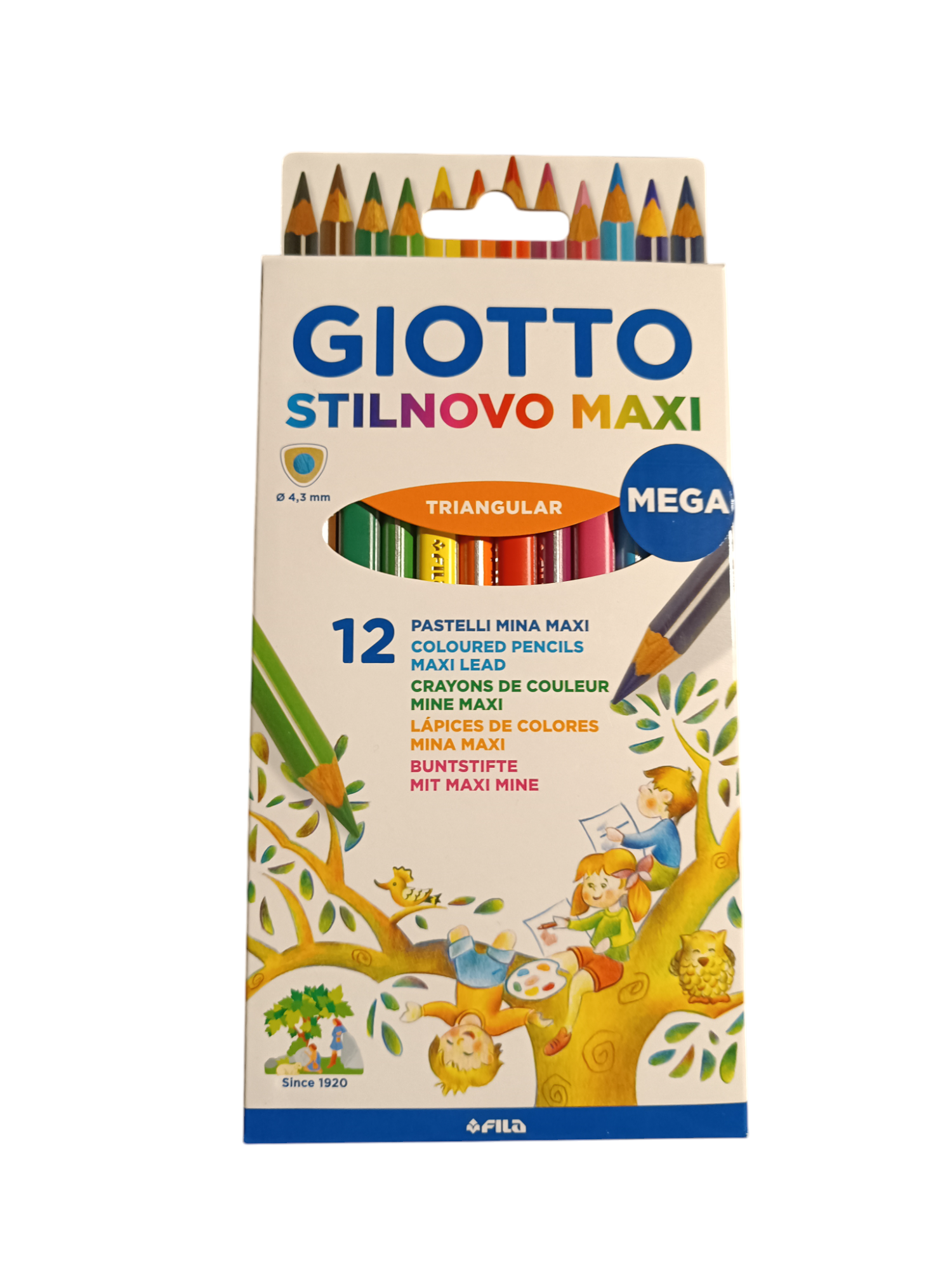 Lápices Colores Stilnovo Maxi Triangular