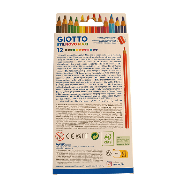 Lápices Colores Stilnovo Maxi Triangular 5