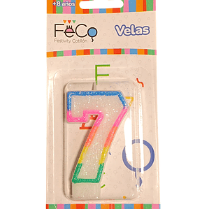 Vela Cumpleaños Feco Numero