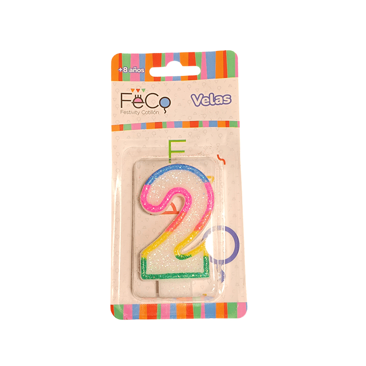 Vela Cumpleaños Feco Numero 2