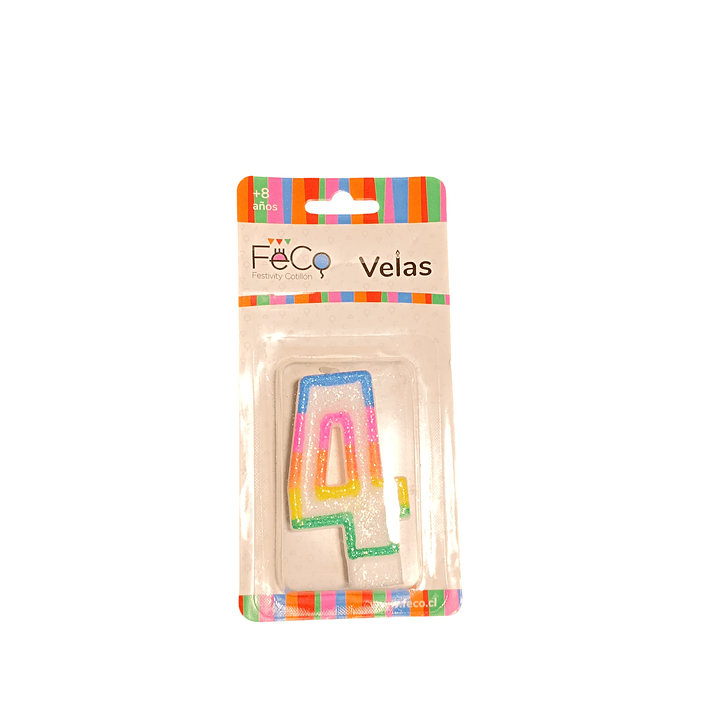 Vela Cumpleaños Feco Numero 8