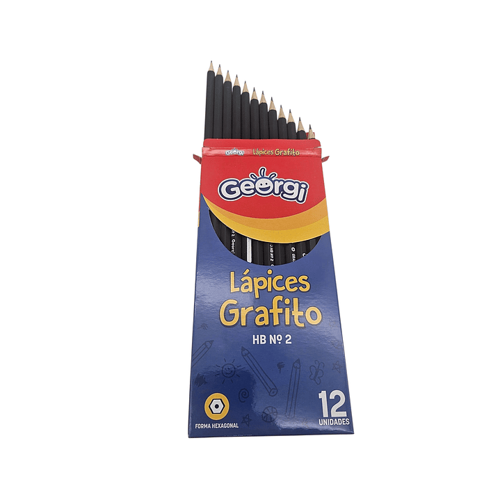Caja 12 Lapiz Grafito Georgi HB N°2 2