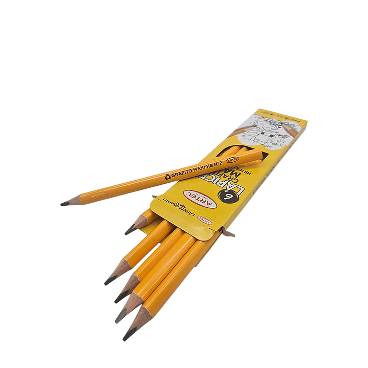 Caja 6 Grafito Maxi HB N°2 Artel 2