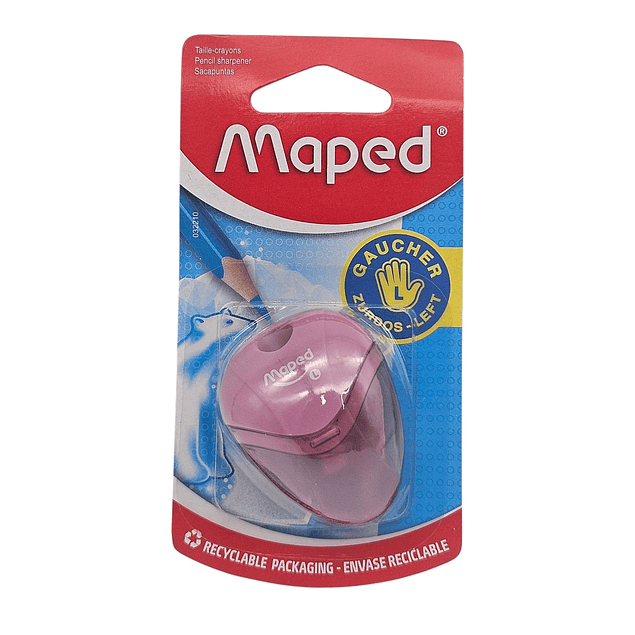 Sacapuntas con basurero para Zurdos Maped - Colores