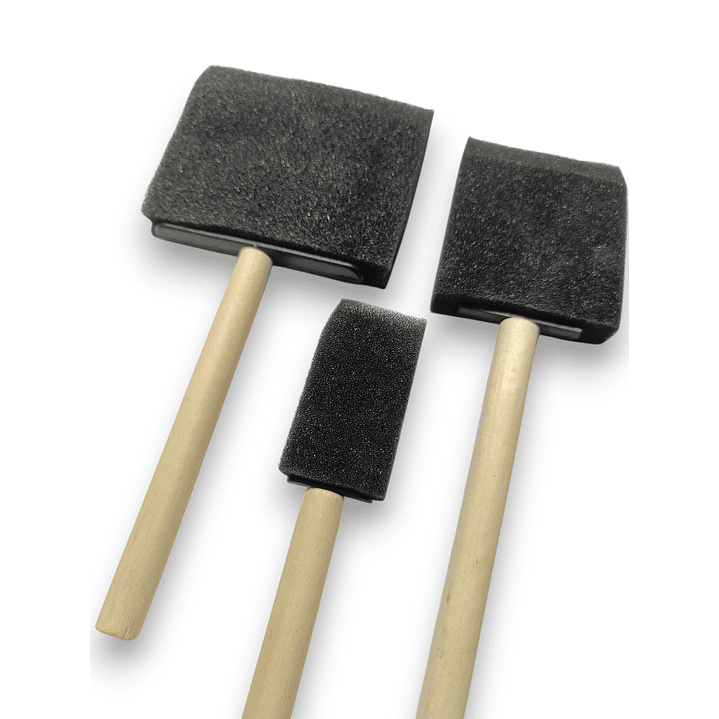 Pack 3 Brochas de Esponja Direferntes Tamaños 3