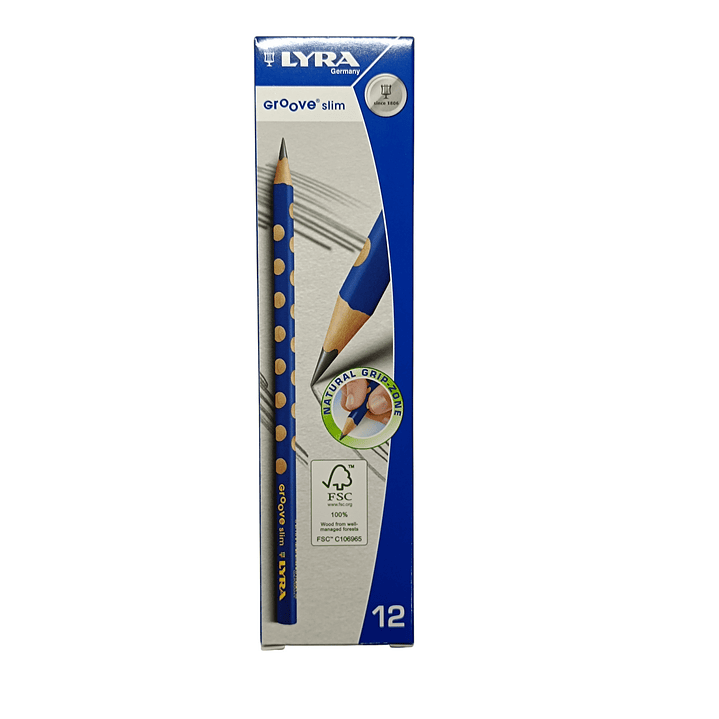 Pack 12 Lapices Grafito Groover Slim Triangular- LYRA 1