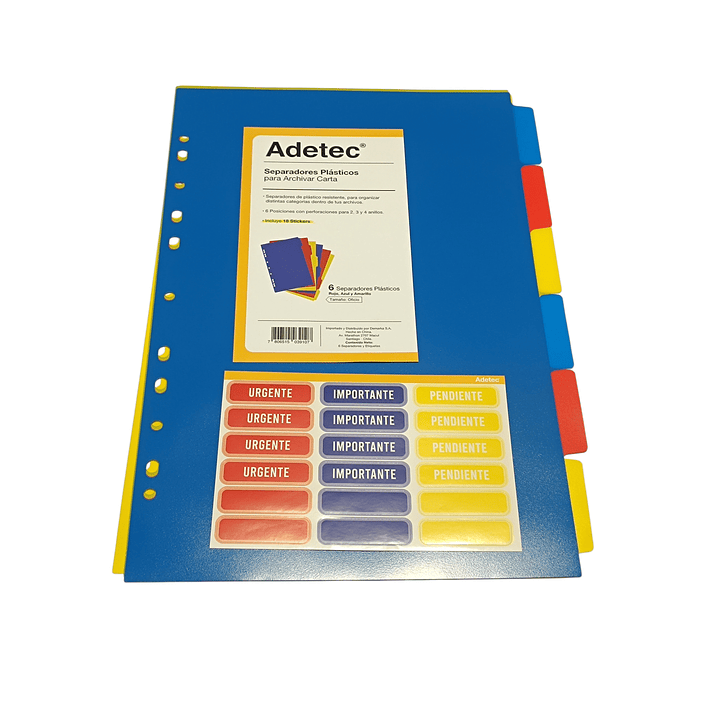 Separadores Plastico Oficio Para Archivador 1