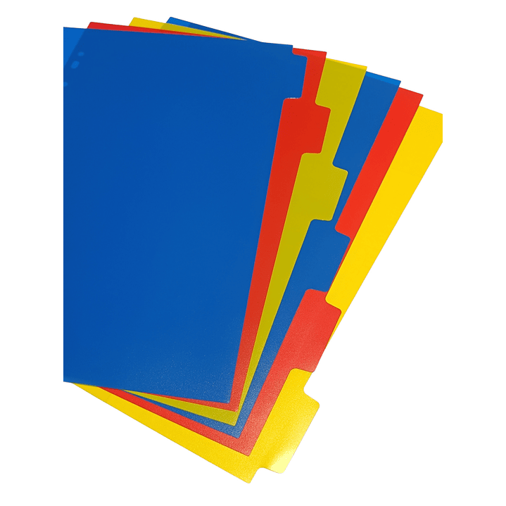 Separadores Plastico Oficio Para Archivador 3