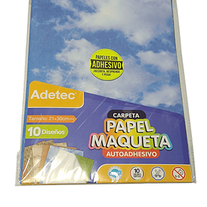 Pack 10 Papeles Diseño Para Maqueta Adhesivo