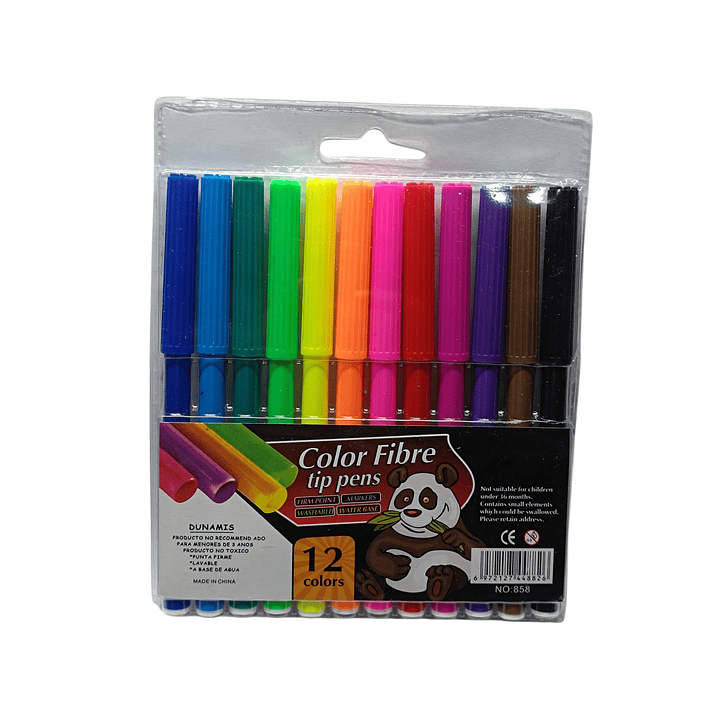 Plumón Escolar - Lápiz Scripto Dunamis 12 colores 1